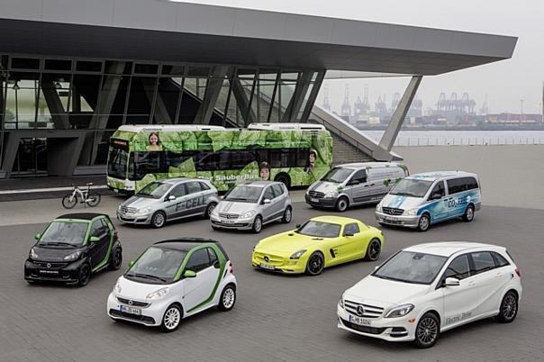 Mercedes-Benz und Smart sind Marktführer mit der breitesten elektrischen Fahrzeugflotte auf der Straße.  Foto: Auto-Medienportal.Net/Daimler